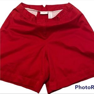 LIZSPORT BY LIZ CLAIBORNE HIGH WAIST RED MOM SHORTS